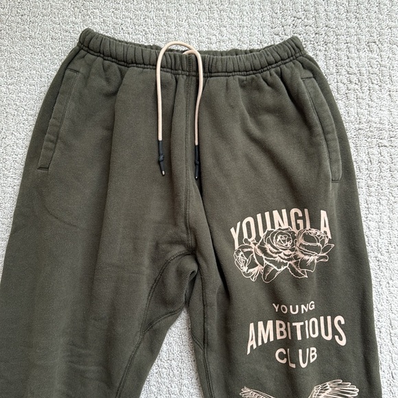 YoungLA 233 The Immortal Jogger Sweatpants Forest Night Green Gym Athletic - Picture 4 of 8